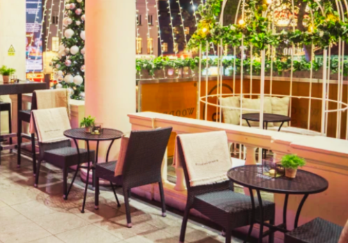 Beautiful decoration in Icon Balcony Bar
