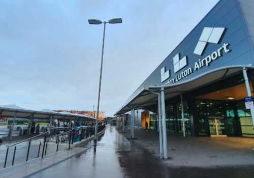 Front side of the London Luton Airport