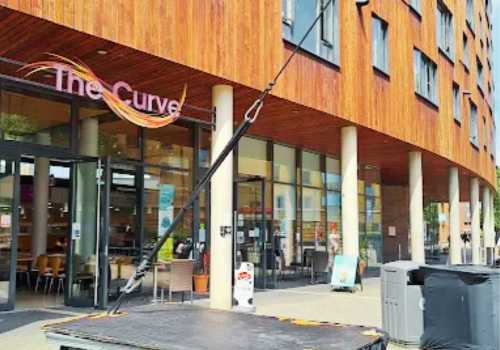 Front side of the The Curve Mile End